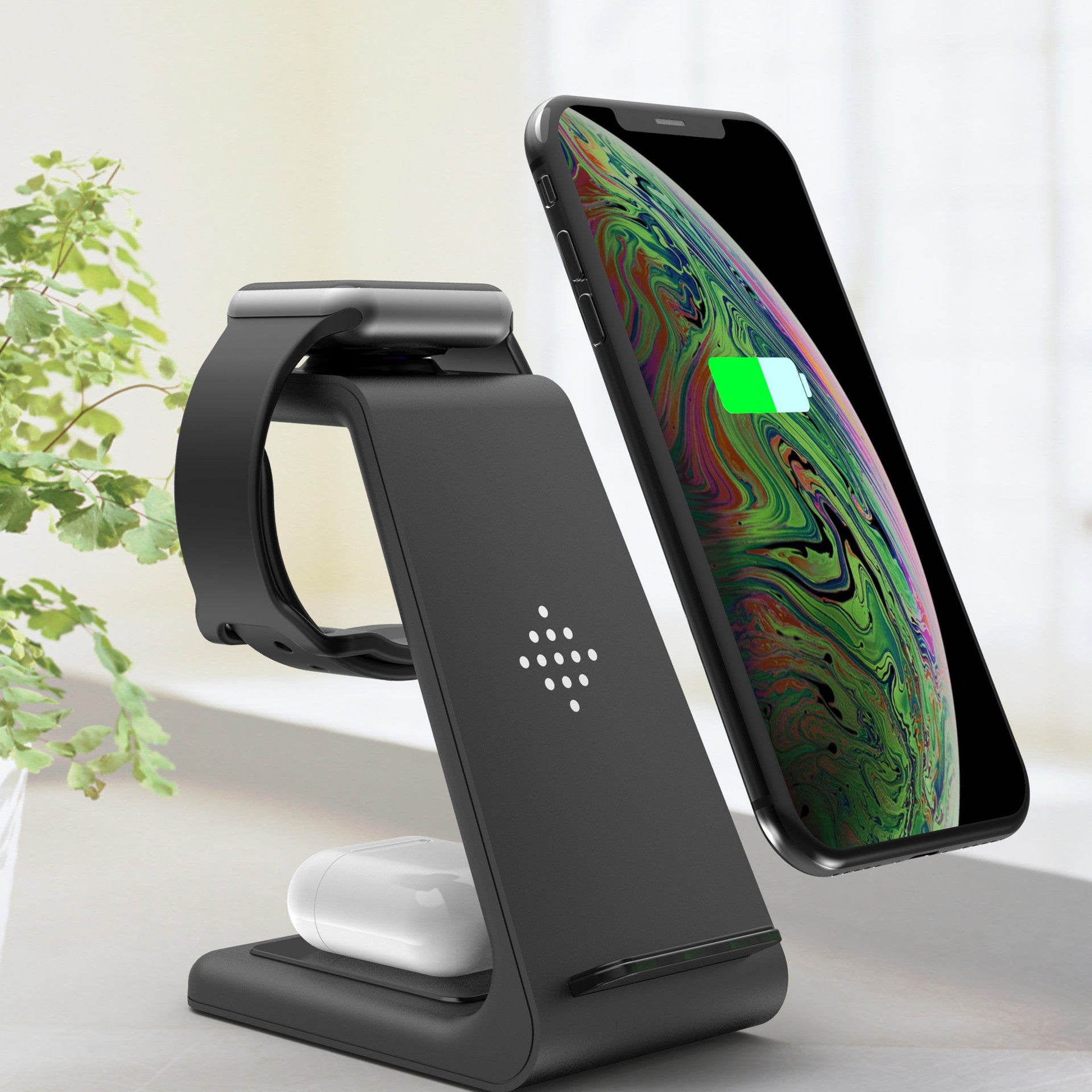3 In 1 Fast Charging Station Wireless  Quick Charge  For Phone