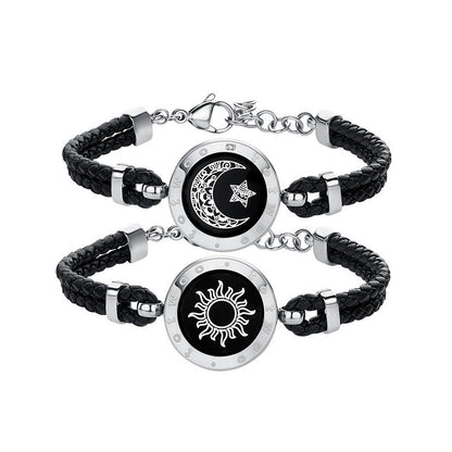 Sun-Moon Smart Sensing Couple Bracelet